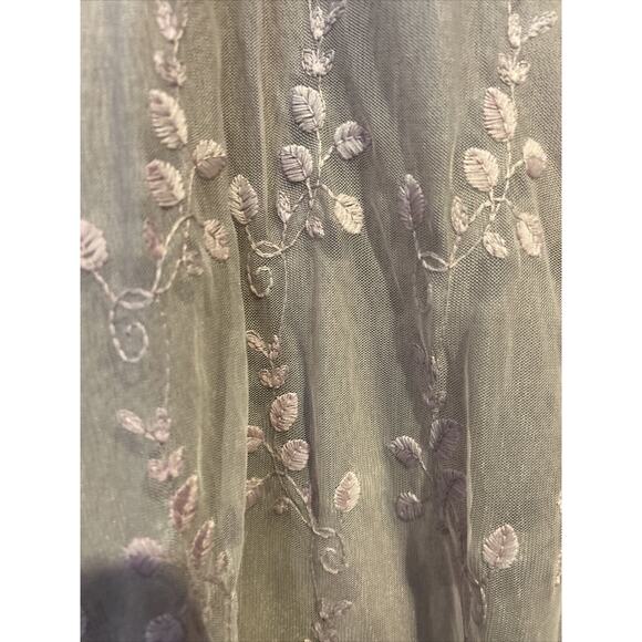 Purple Simply Couture Lace Embroidered Layered Blouse Top Women’s Size Medium - Picture 3 of 6